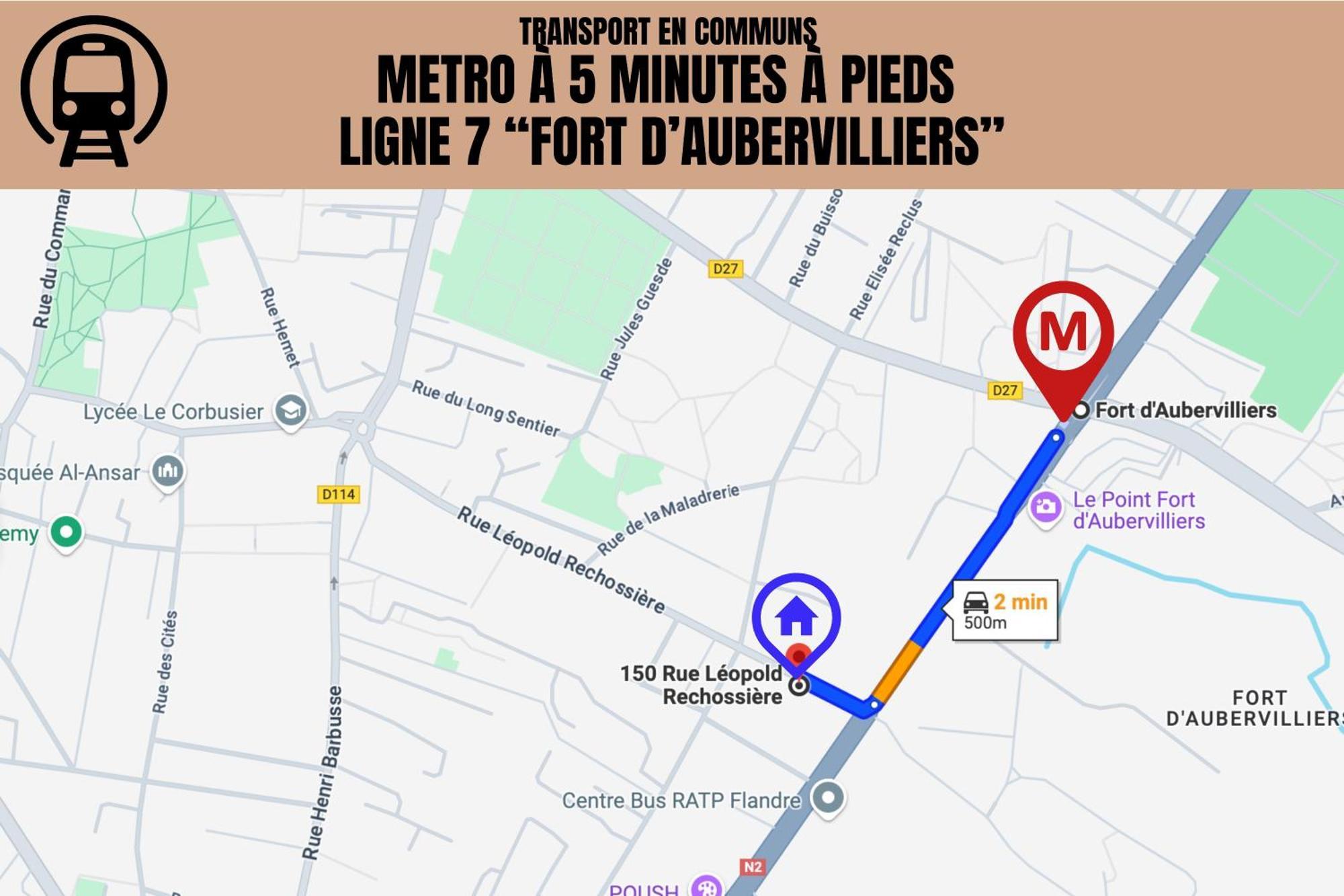 Le Michigan - 10Mn From Paris - Metro Ligne 7 Apartment Aubervilliers Bagian luar foto